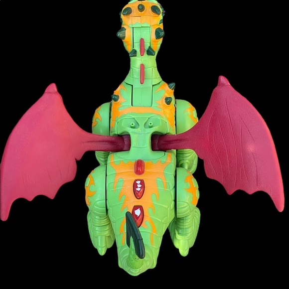 FISHER PRICE IMAGINEXT GREEN DRAGON RED WINGS - Picture 8 of 15